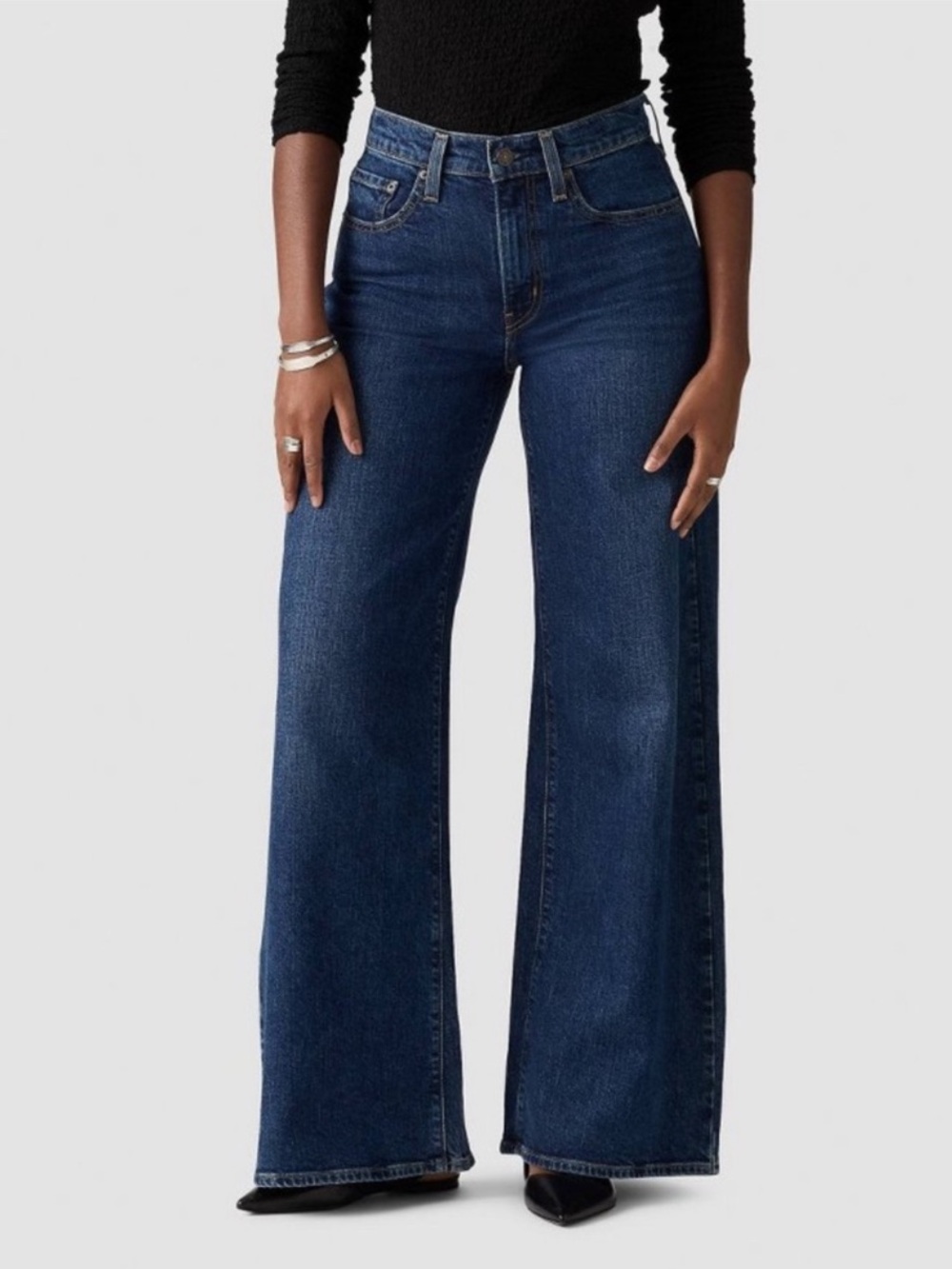 Levi’s Women’s 728 High Rise Wide Leg Jeans - Woodstock Size 34x32 NWT